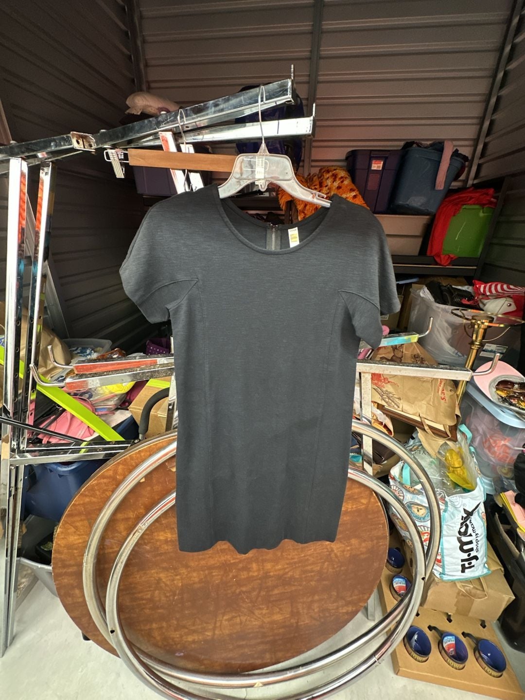Lolë Black Short Sleeve Dress Size M 2