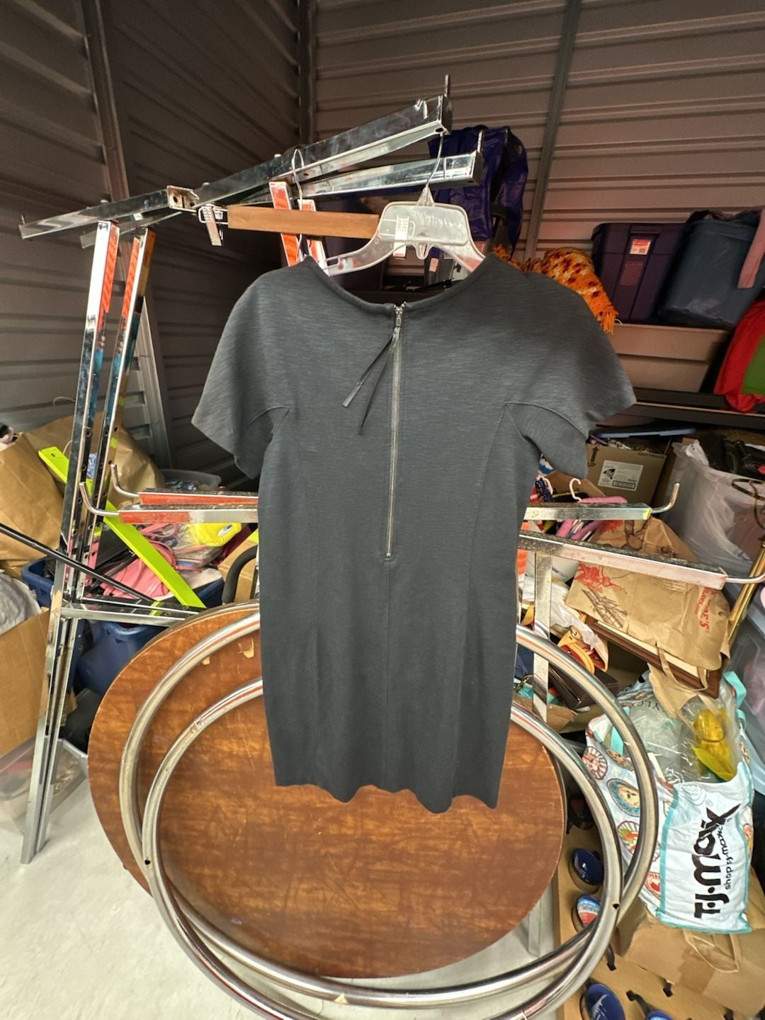 Lolë Black Short Sleeve Dress Size M 5