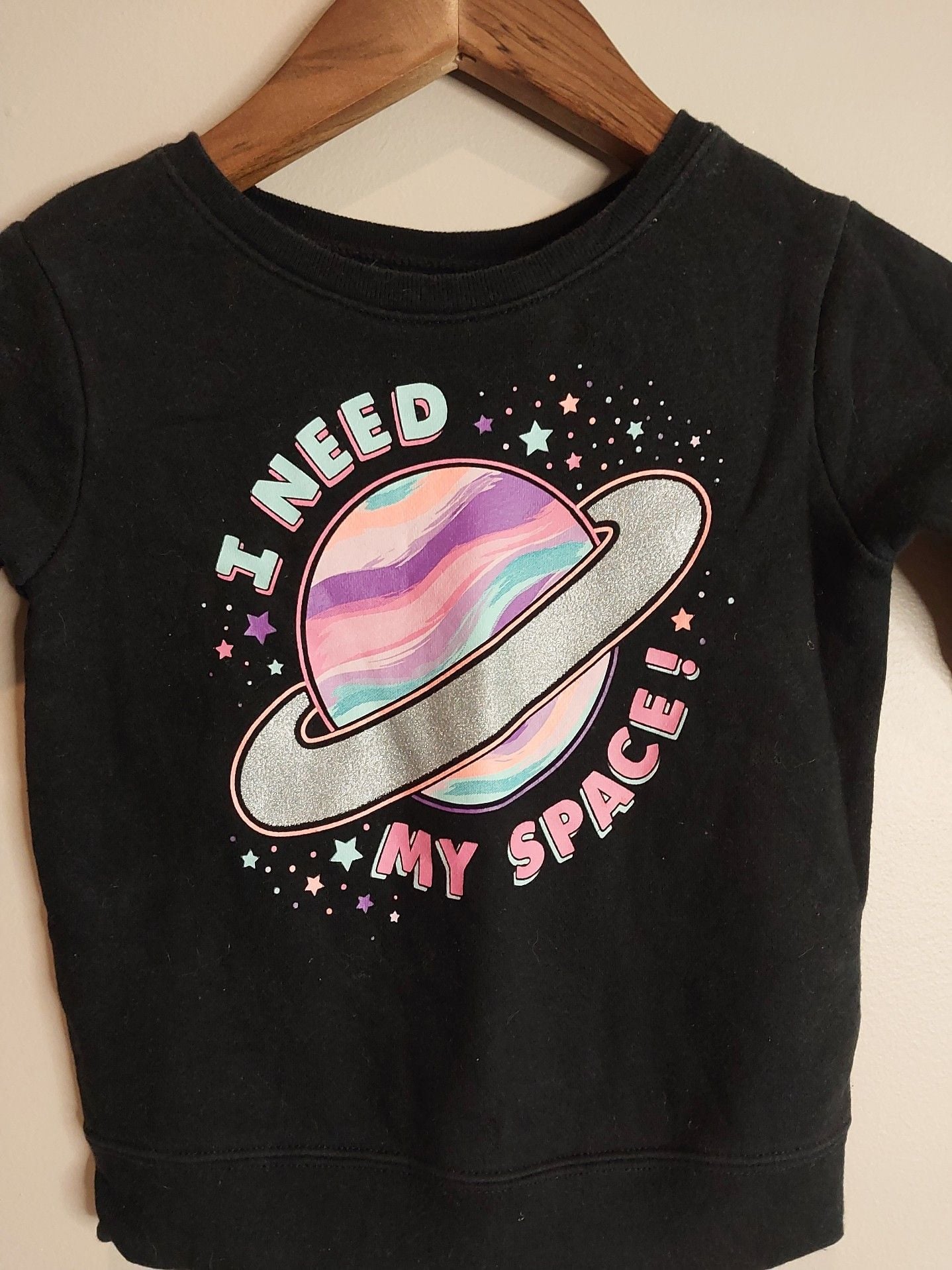 Garanimals I Need Space Saturn Graphic Long Sleeve Toddler Sweatshirt 2