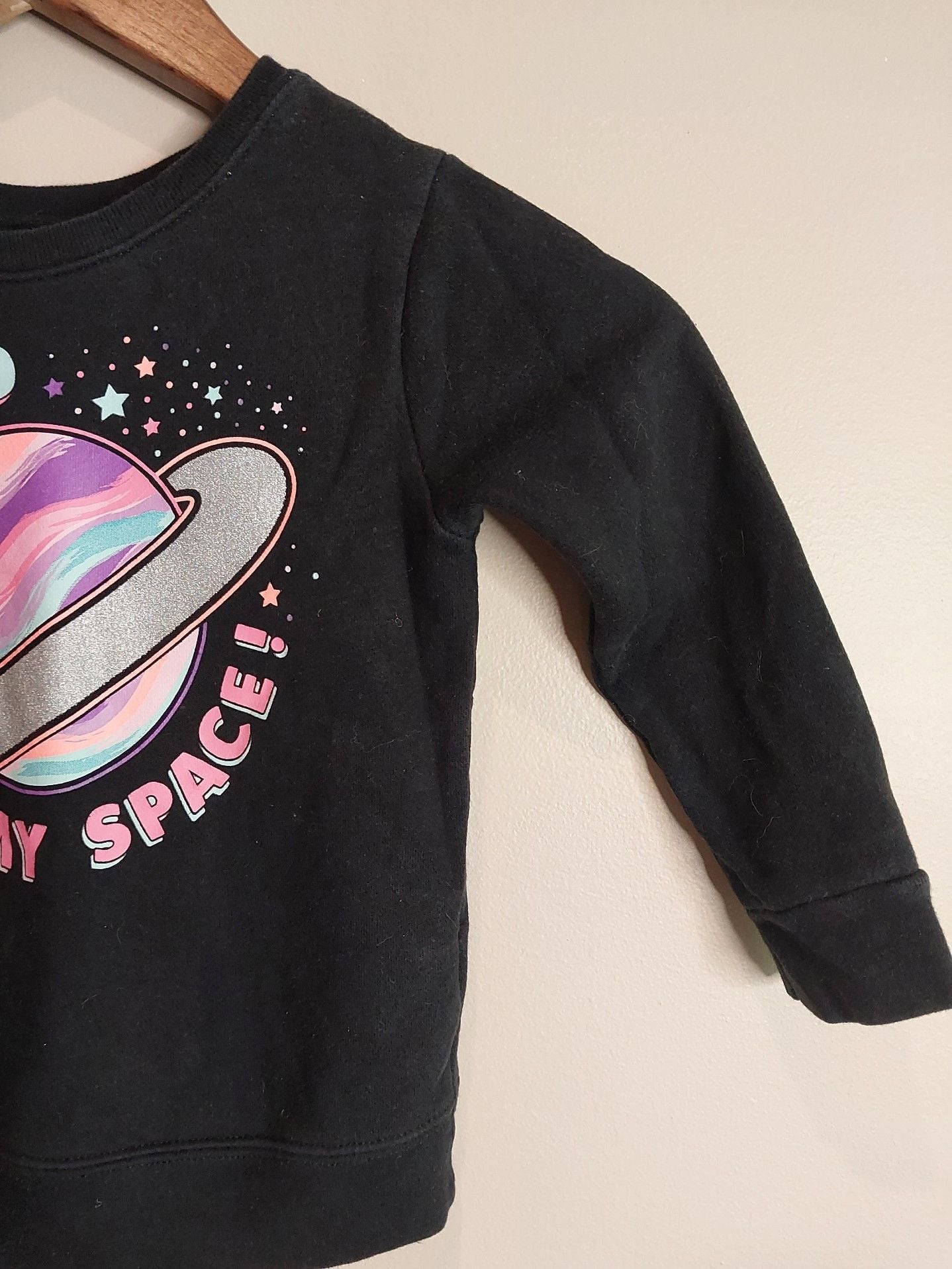 Garanimals I Need Space Saturn Graphic Long Sleeve Toddler Sweatshirt 3