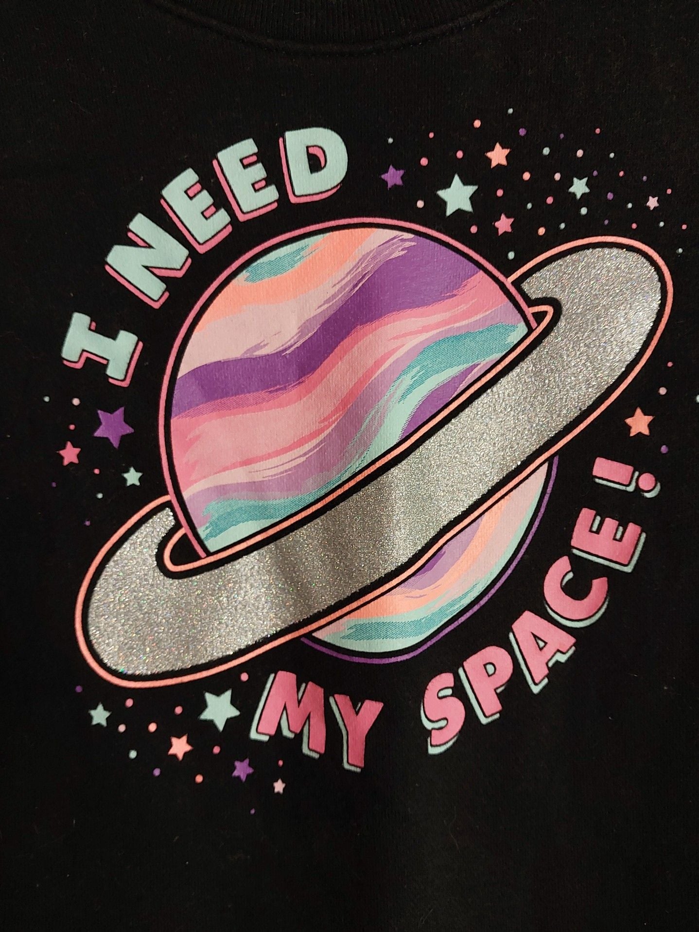 Garanimals I Need Space Saturn Graphic Long Sleeve Toddler Sweatshirt 4