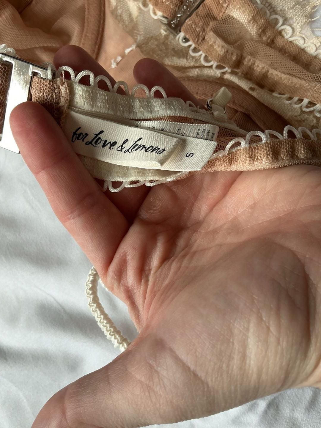 NWOT For Love & Lemons Faye Lace Underwire Bustier Bra Small 4