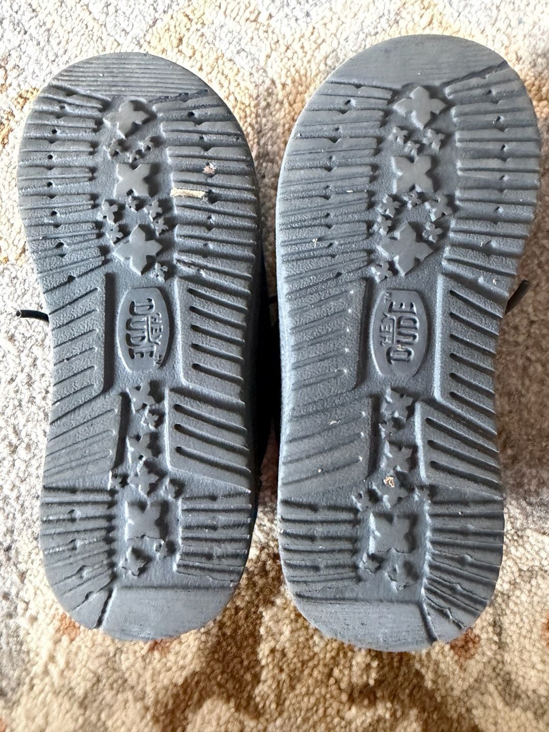 Hey Dude Wally T Classic Toddler Black Leather Shoes Size C9 9