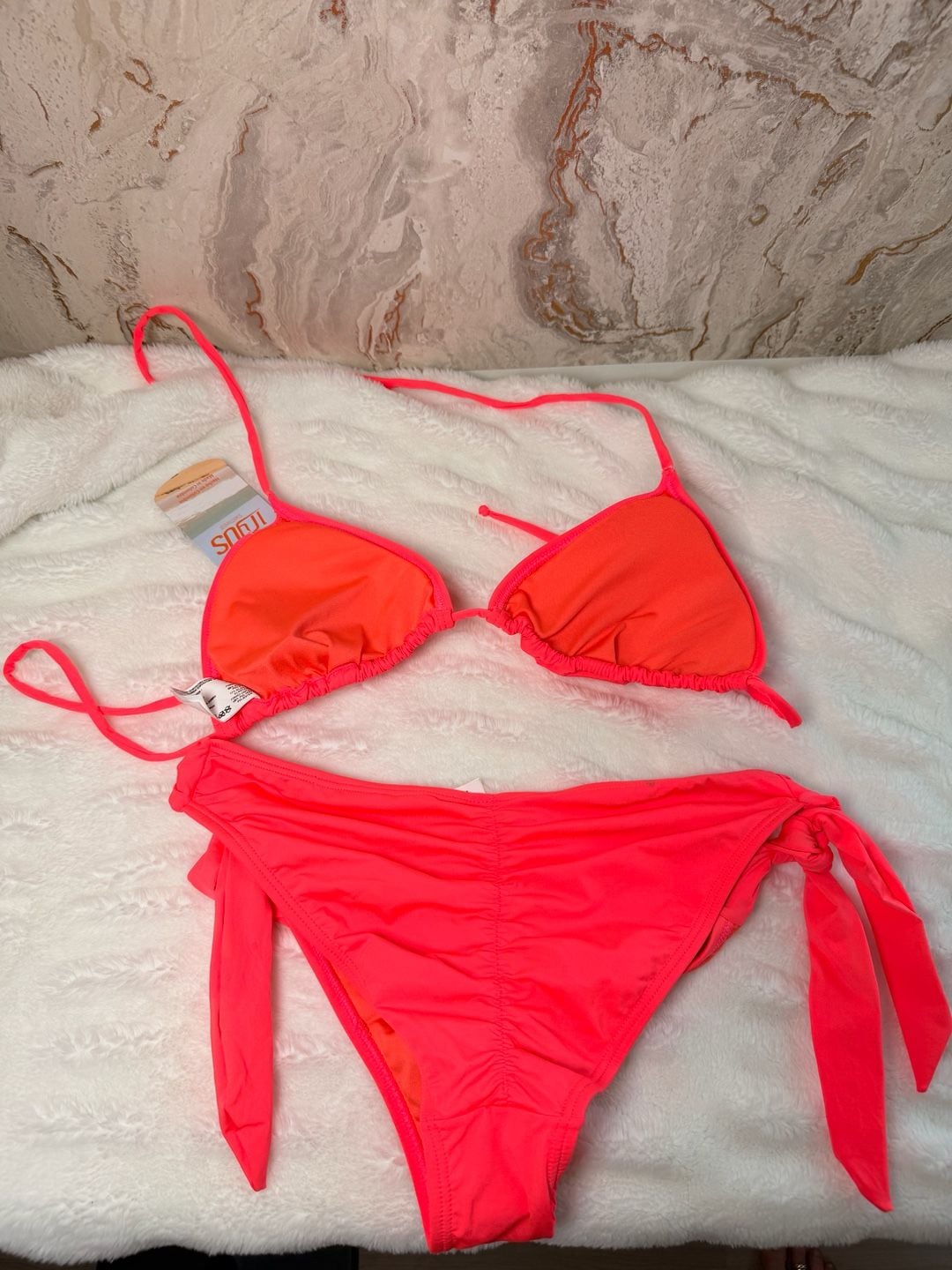 Irgus Swimwear Orange Naranja Bikini Set Size large 2