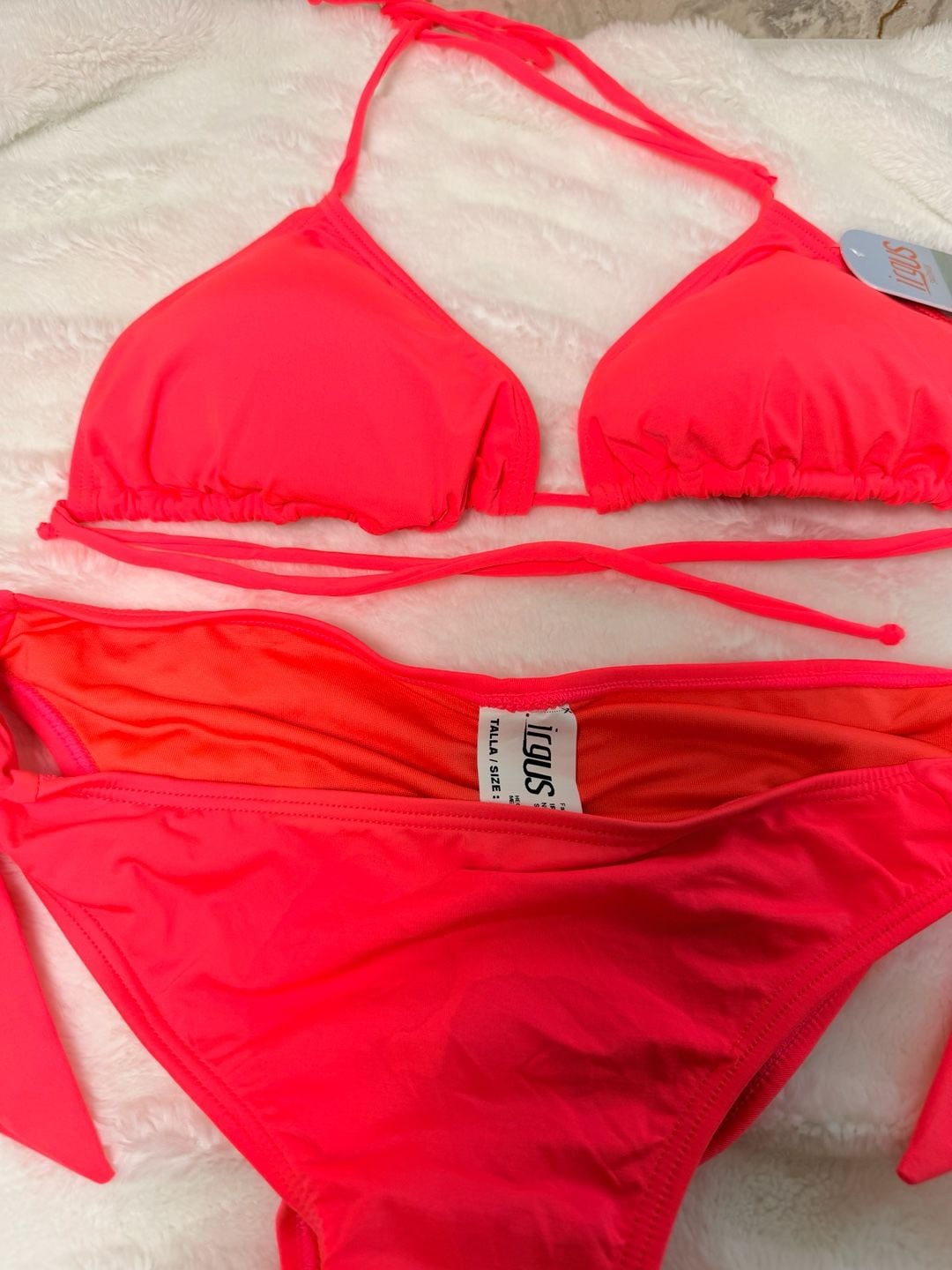 Irgus Swimwear Orange Naranja Bikini Set Size large 3