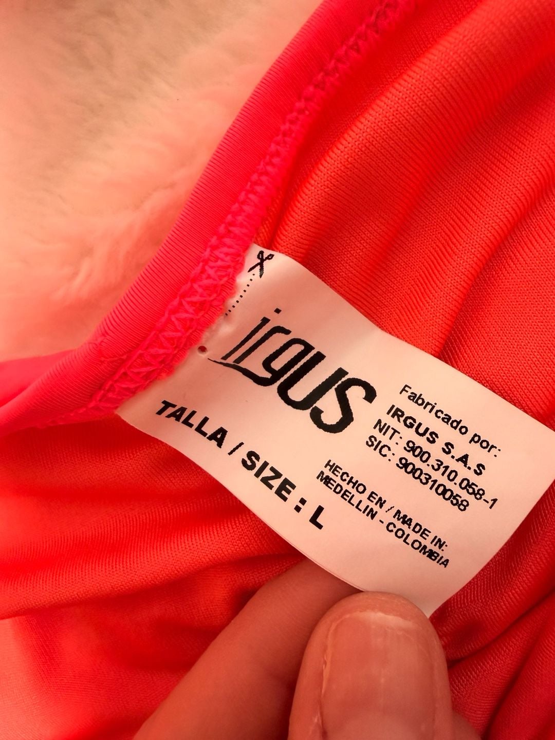 Irgus Swimwear Orange Naranja Bikini Set Size large 4