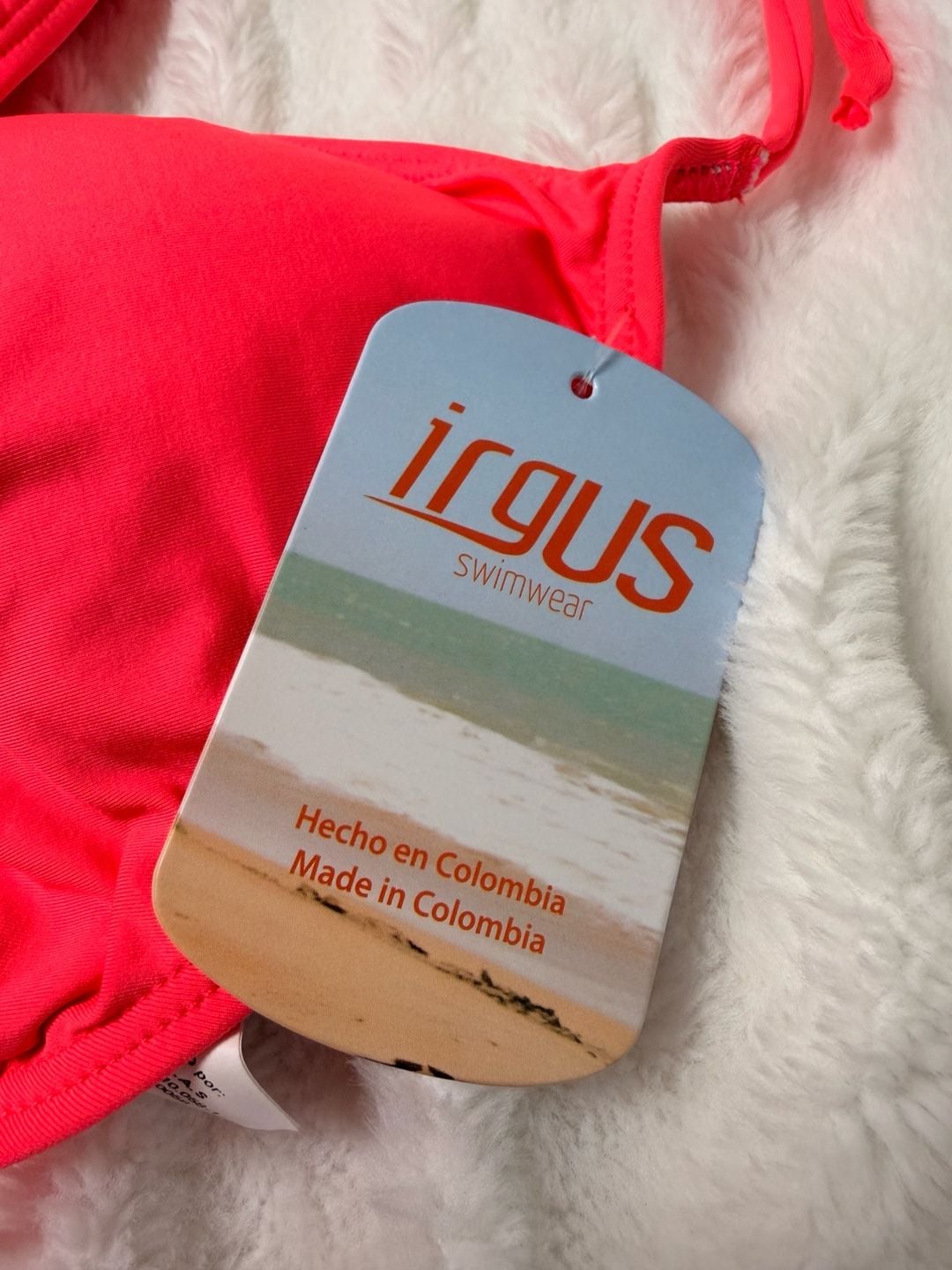 Irgus Swimwear Orange Naranja Bikini Set Size large 5