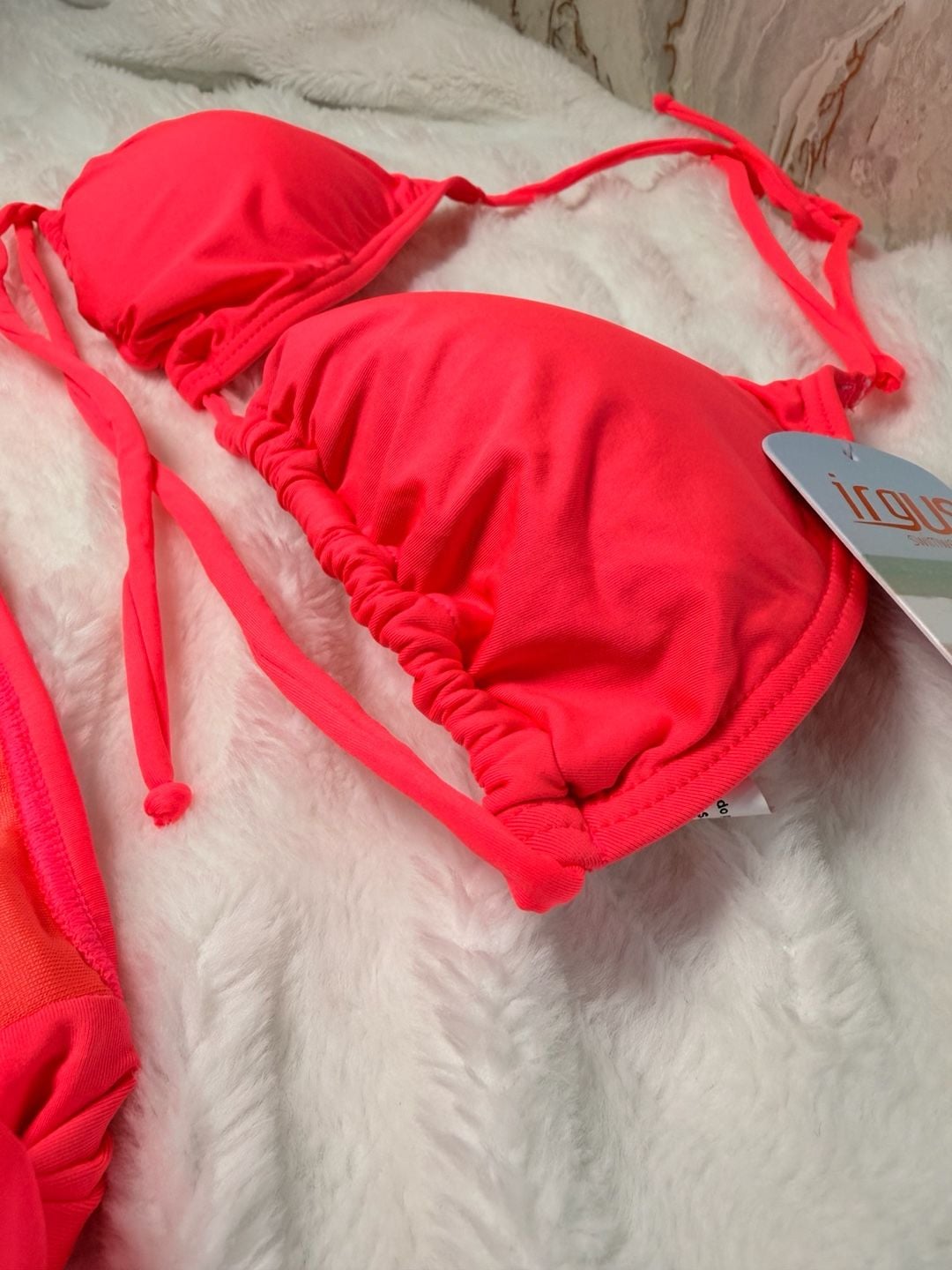 Irgus Swimwear Orange Naranja Bikini Set Size large 9