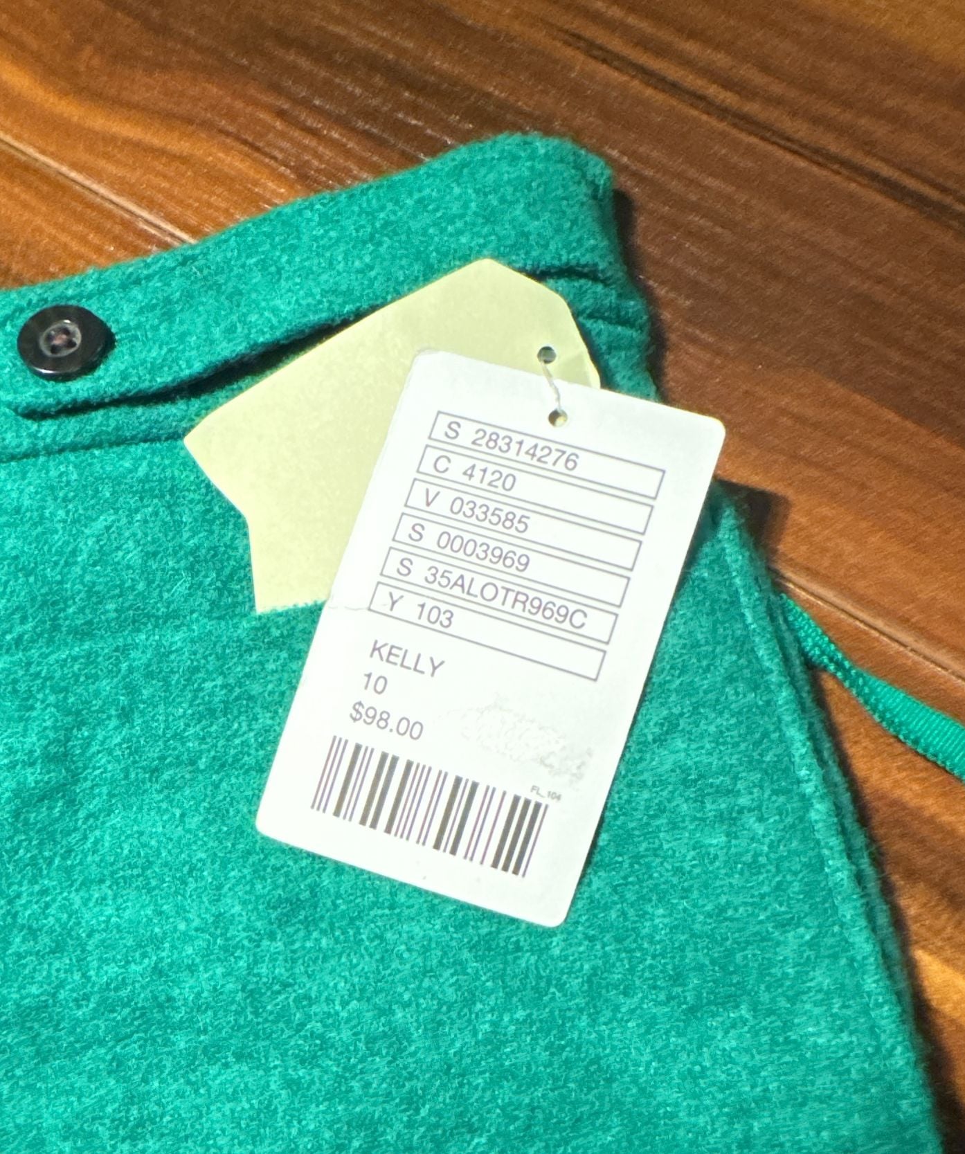 Maeve Anthropologie Green Wool Blend Flare Hem Skirt Size 10 4