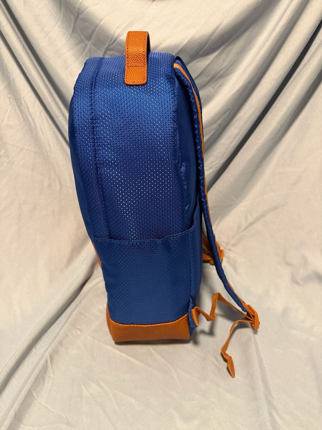 Calvin Klein Blue and Orange Basketball Textures Backpack with CK Logo 4