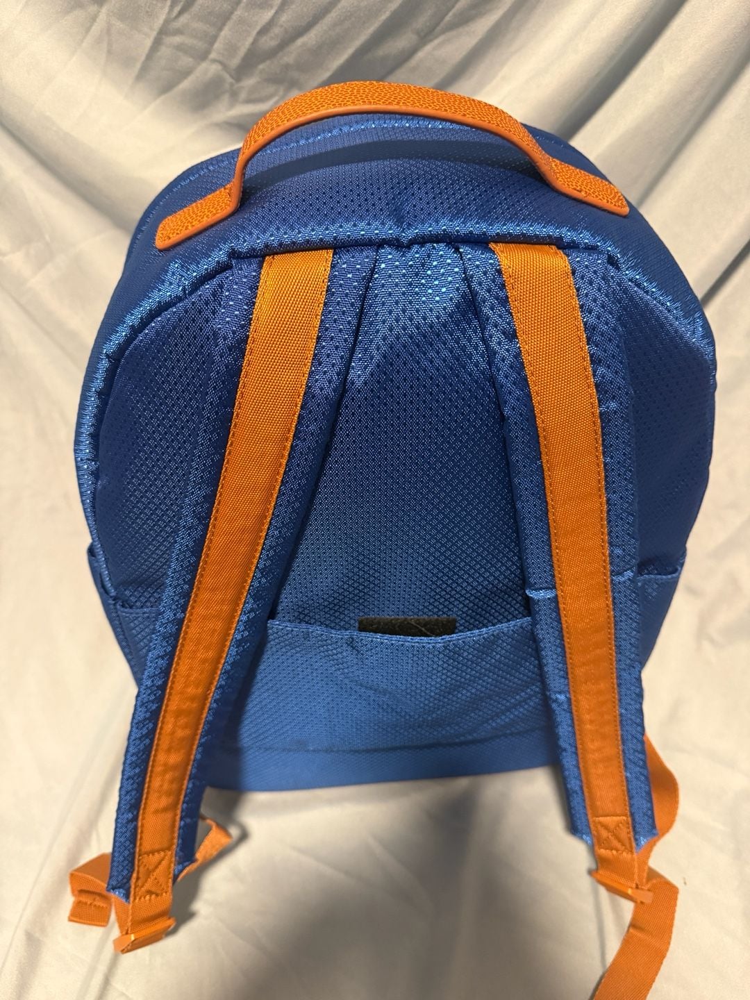 Calvin Klein Blue and Orange Basketball Textures Backpack with CK Logo 5