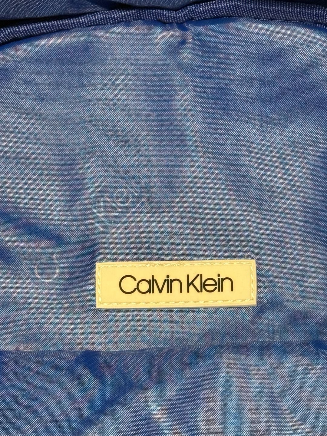 Calvin Klein Blue and Orange Basketball Textures Backpack with CK Logo 9
