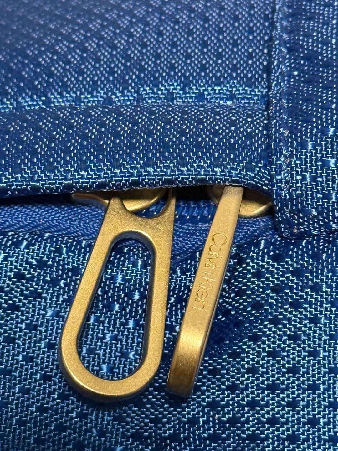 Calvin Klein Blue and Orange Basketball Textures Backpack with CK Logo 12