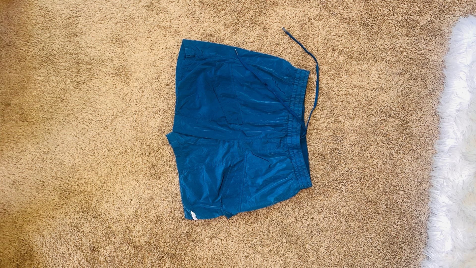 Zara x Rhuigi RHU Limited Edition Cargo Pocket Nylon Shorts Blue Mens Size L 11