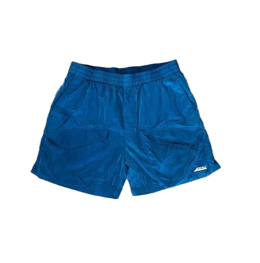Zara x Rhuigi RHU Limited Edition Cargo Pocket Nylon Shorts Blue Mens Size L 2