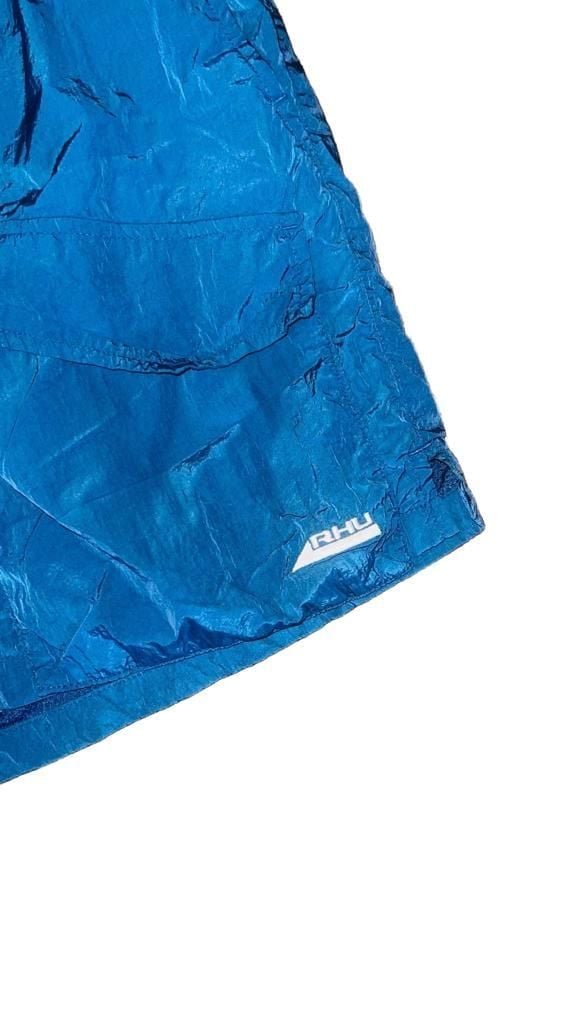 Zara x Rhuigi RHU Limited Edition Cargo Pocket Nylon Shorts Blue Mens Size L 8