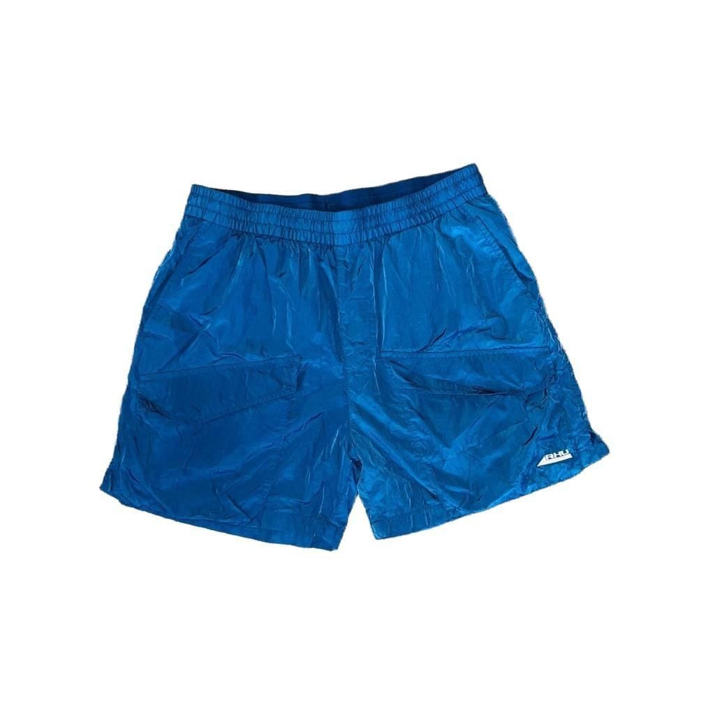 Zara x Rhuigi RHU Limited Edition Cargo Pocket Nylon Shorts Blue Mens Size L 6