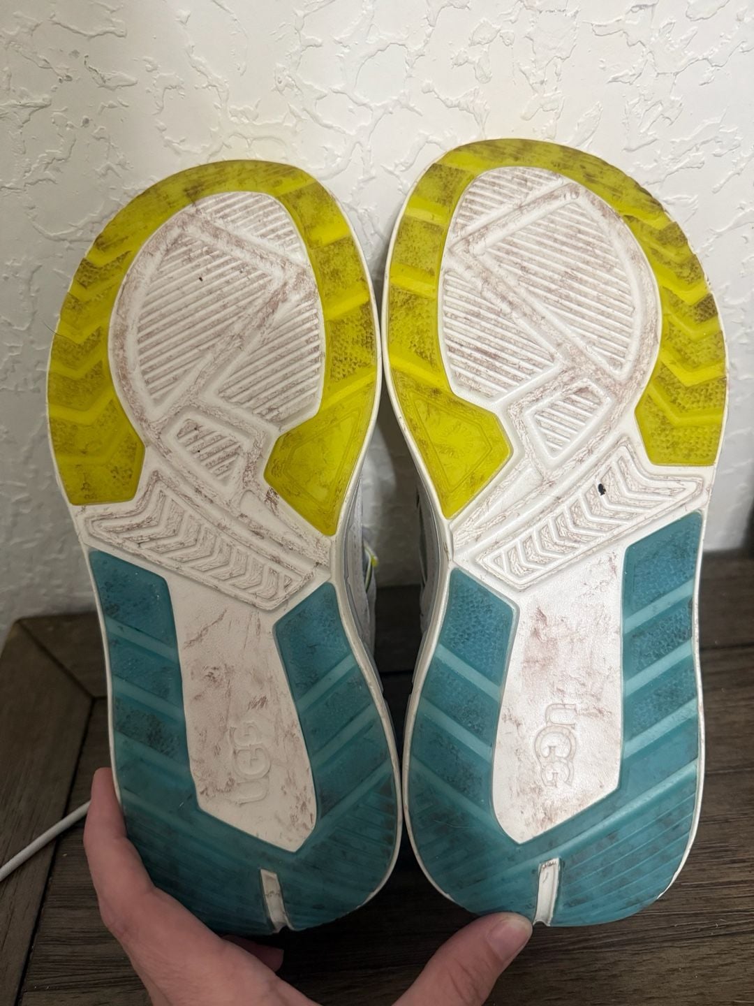UGG Westsider Low Chunky Sneakers Men 6.5 Women 7.5 Gray Lime Platform 8