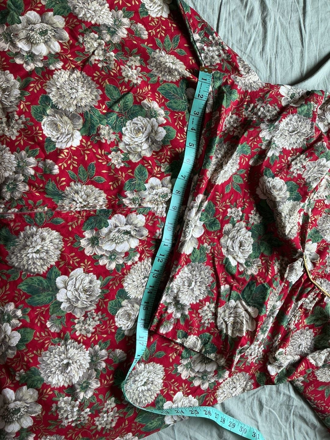 Vintage Carole 100% Cotton Floral Long Sleeves House Dress Size XL 7