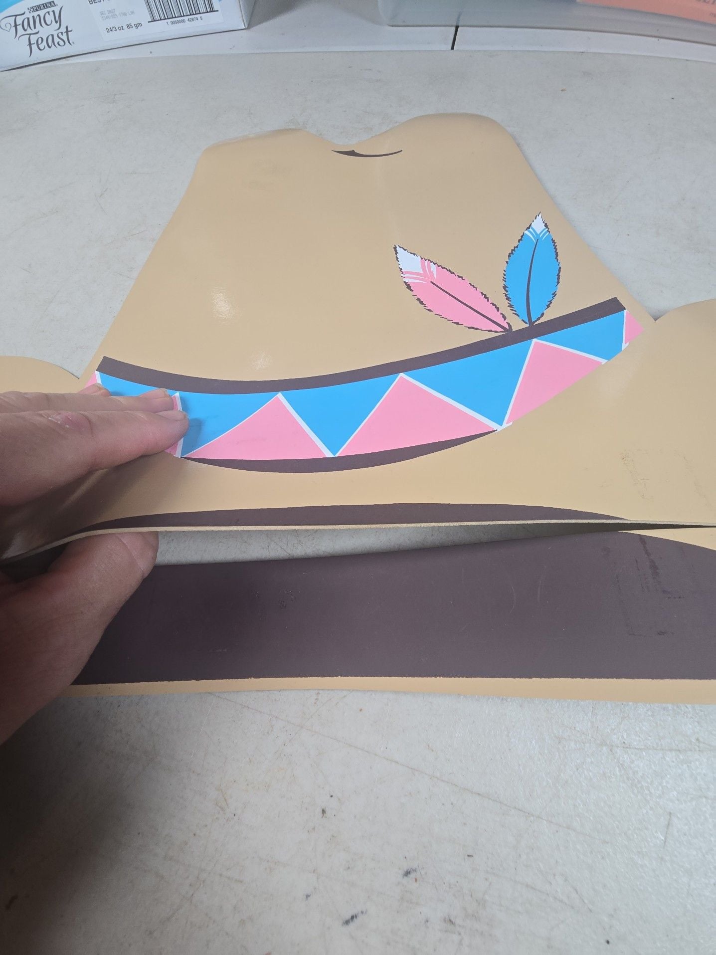 Vintage Audrey Fire Helmet, Cowboy Hat, Headdress Die-Cut Placemat hats Set 11