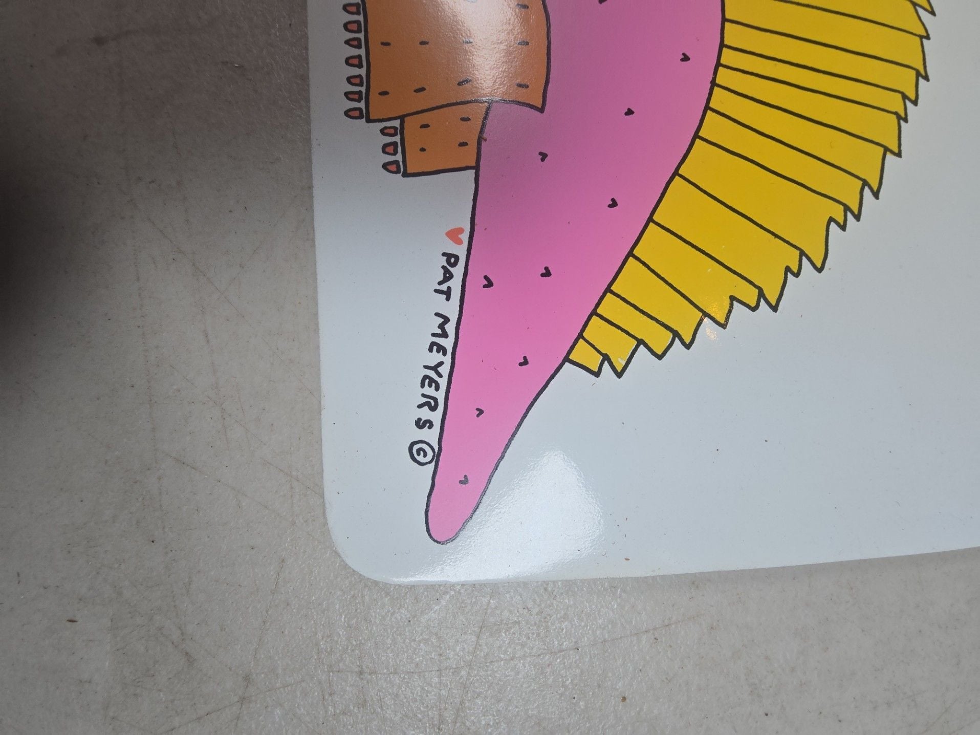 Vintage Pat Meyers I Love Dinosaurs Plastic Placemat 4