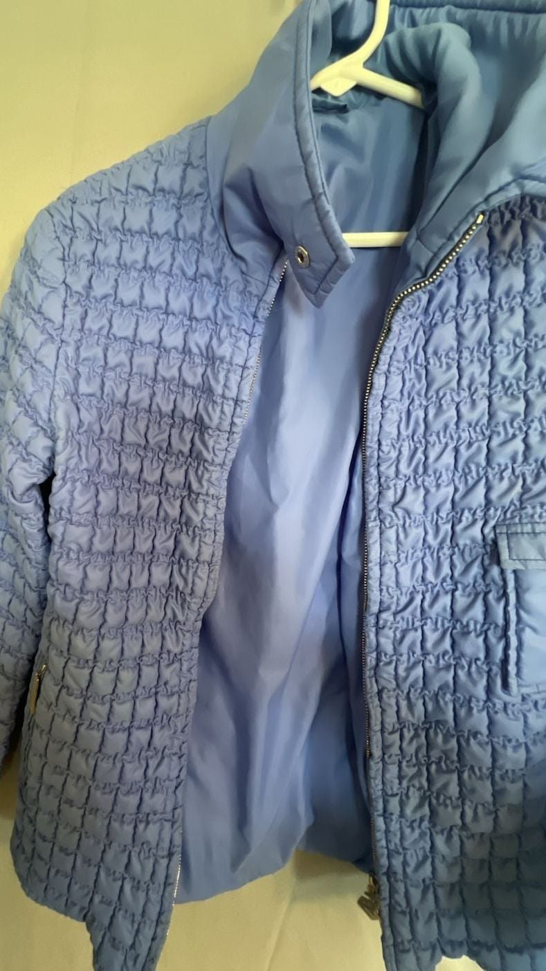 Eisbär Austria Vintage Blue Quilted Zip-Up Jacket 3