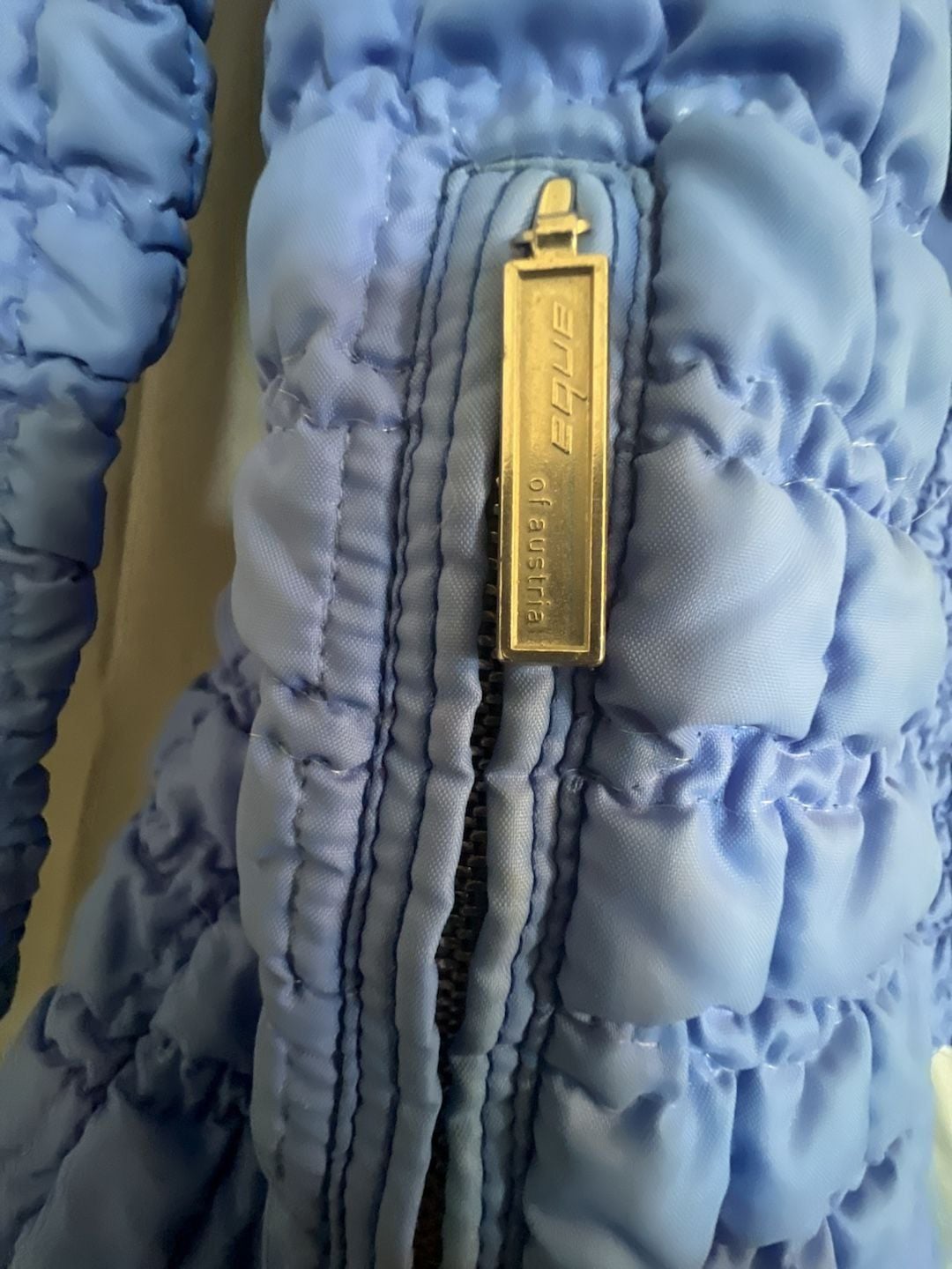 Eisbär Austria Vintage Blue Quilted Zip-Up Jacket 8