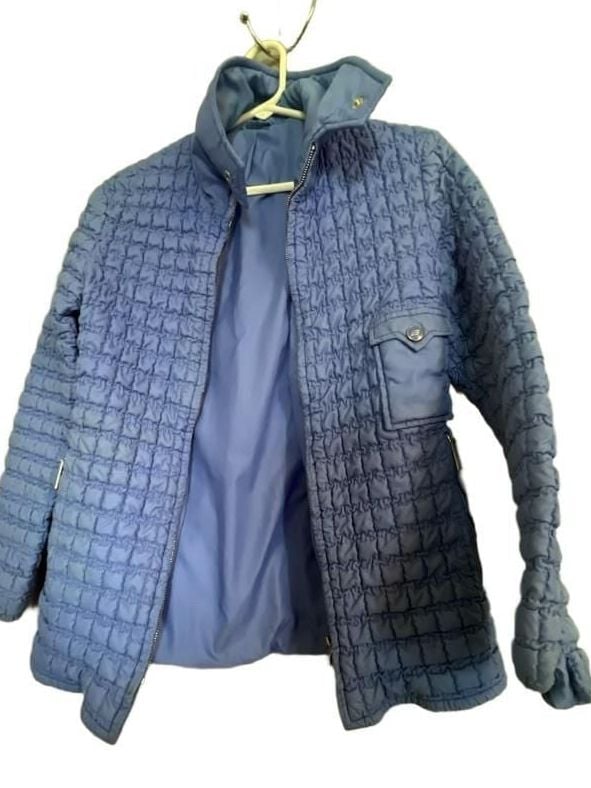 Eisbär Austria Vintage Blue Quilted Zip-Up Jacket 2