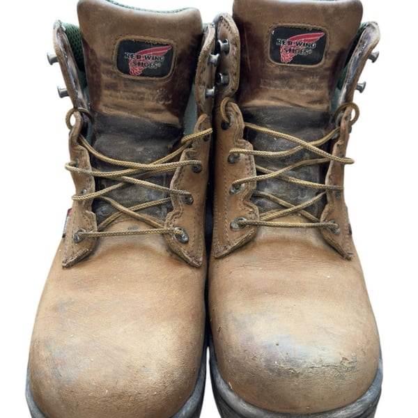 Red Wing Shoes King Toe Work Boots Stock No. 435 Size 13 E2 Men's Brown Leather