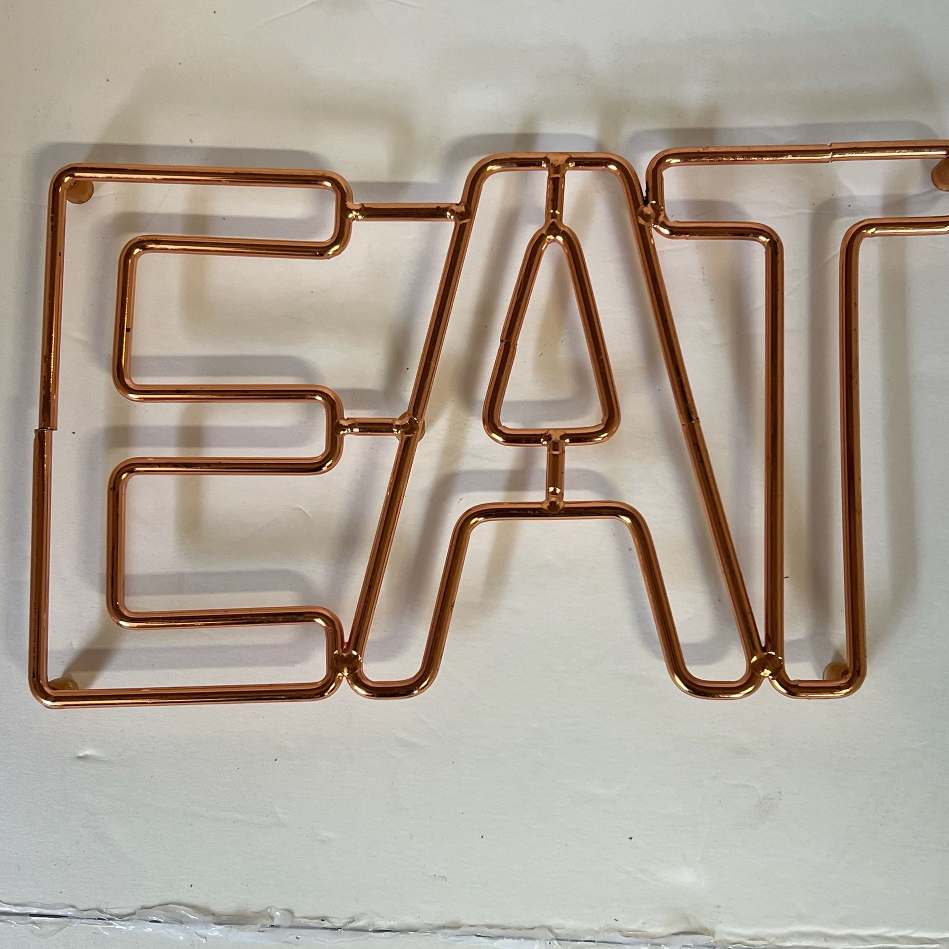 Copper “EAT” Kitchen Trivet / Wall Decor 2