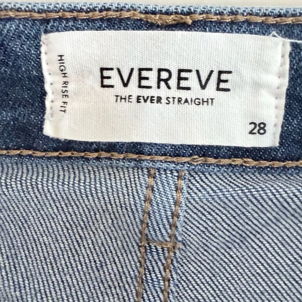 Evereve The Ever Straight High Rise Fit Denim Jeans Size 28