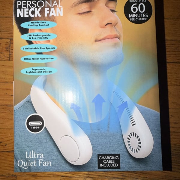 Personal Air Cooler Portable Neck Fan,