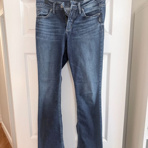 Silver Jeans Co. Suki Slim Bootcut Jeans Dark Wash W28 L33