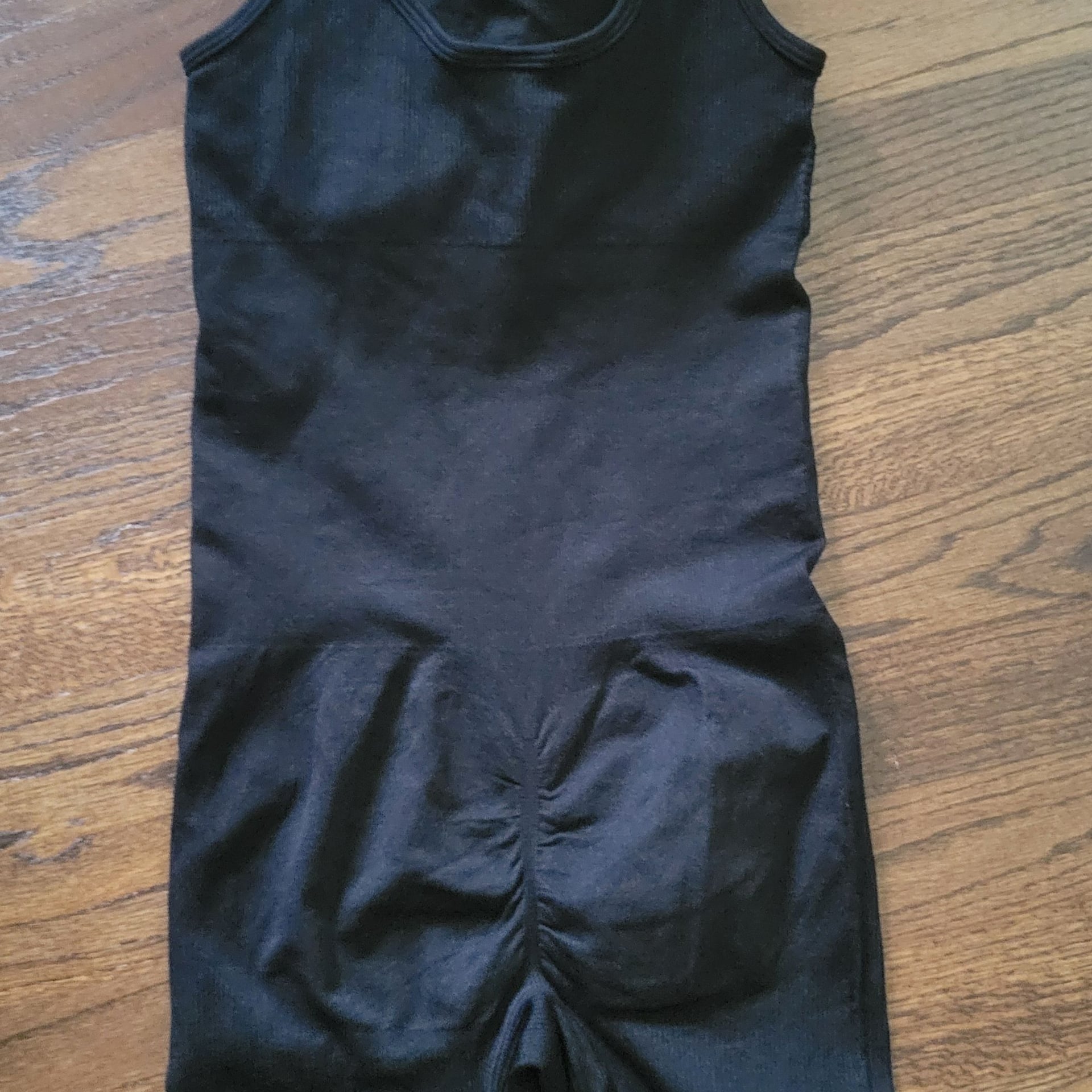Black Seamless Ribbed Shapewear Bodysuit Romper with Built-In Bra,Small,NWOT 2