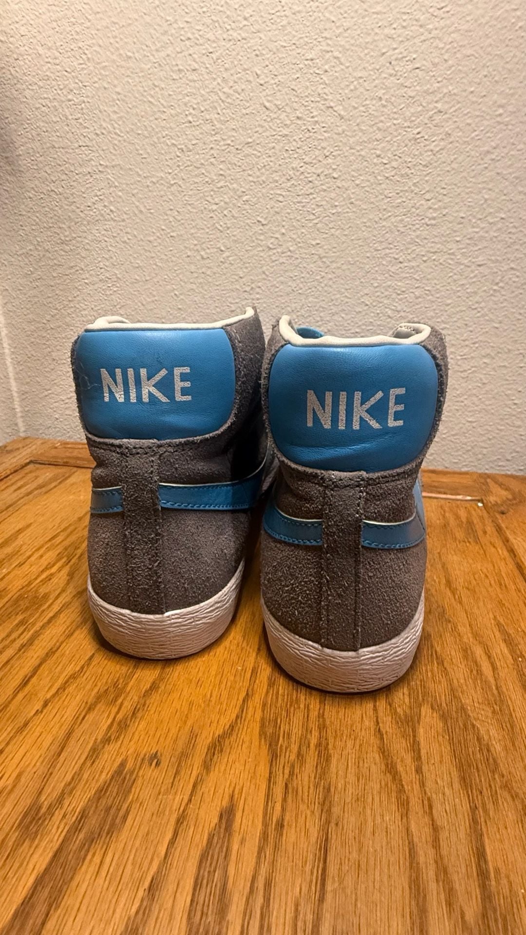 Nike Blazer Mid Vintage GS Suede Sneakers Grey Photo Blue 5