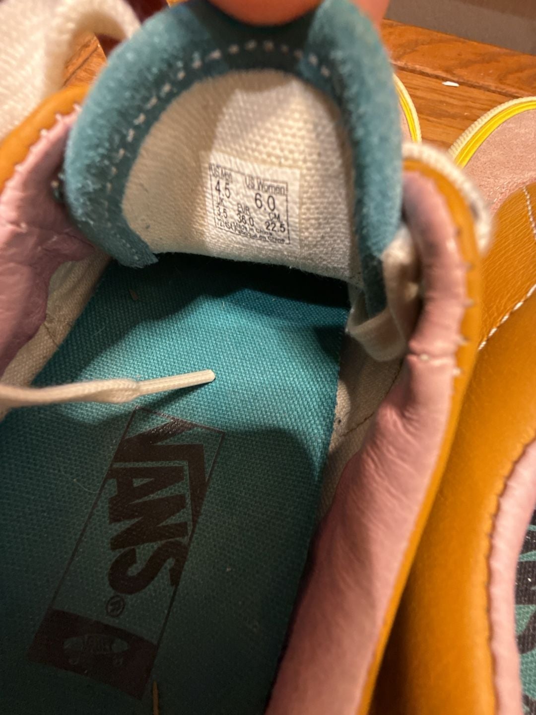 Women’s Suede/Leather Multicolor Vans Sneakers 8