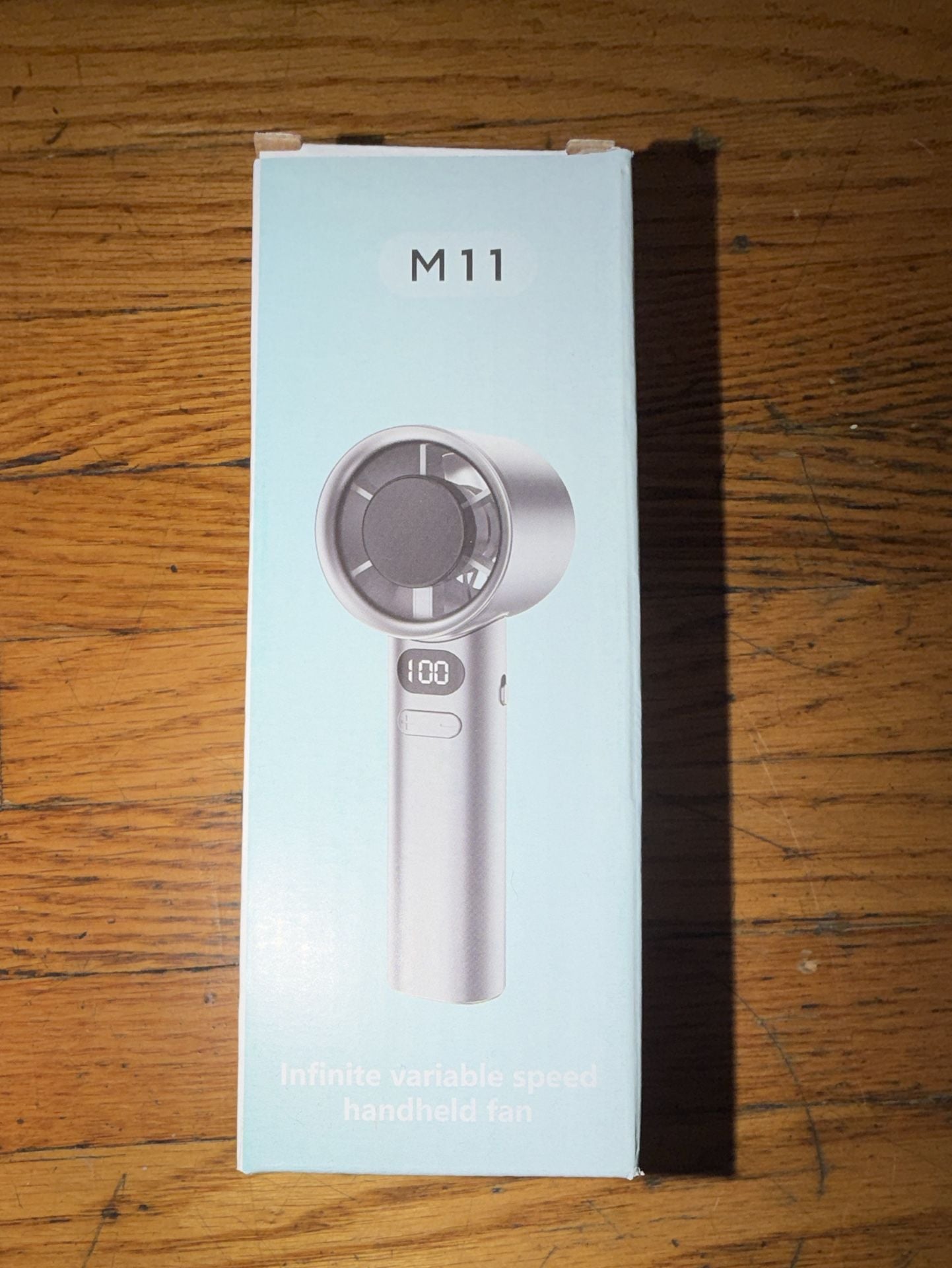 M11 Infinite Variable Speed Handheld Fan with Digital Display 1