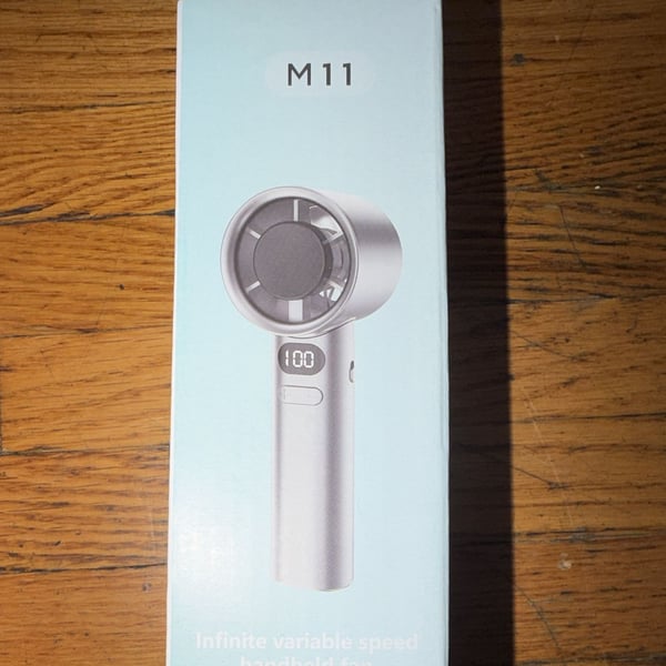 M11 Infinite Variable Speed Handheld Fan with Digital Display