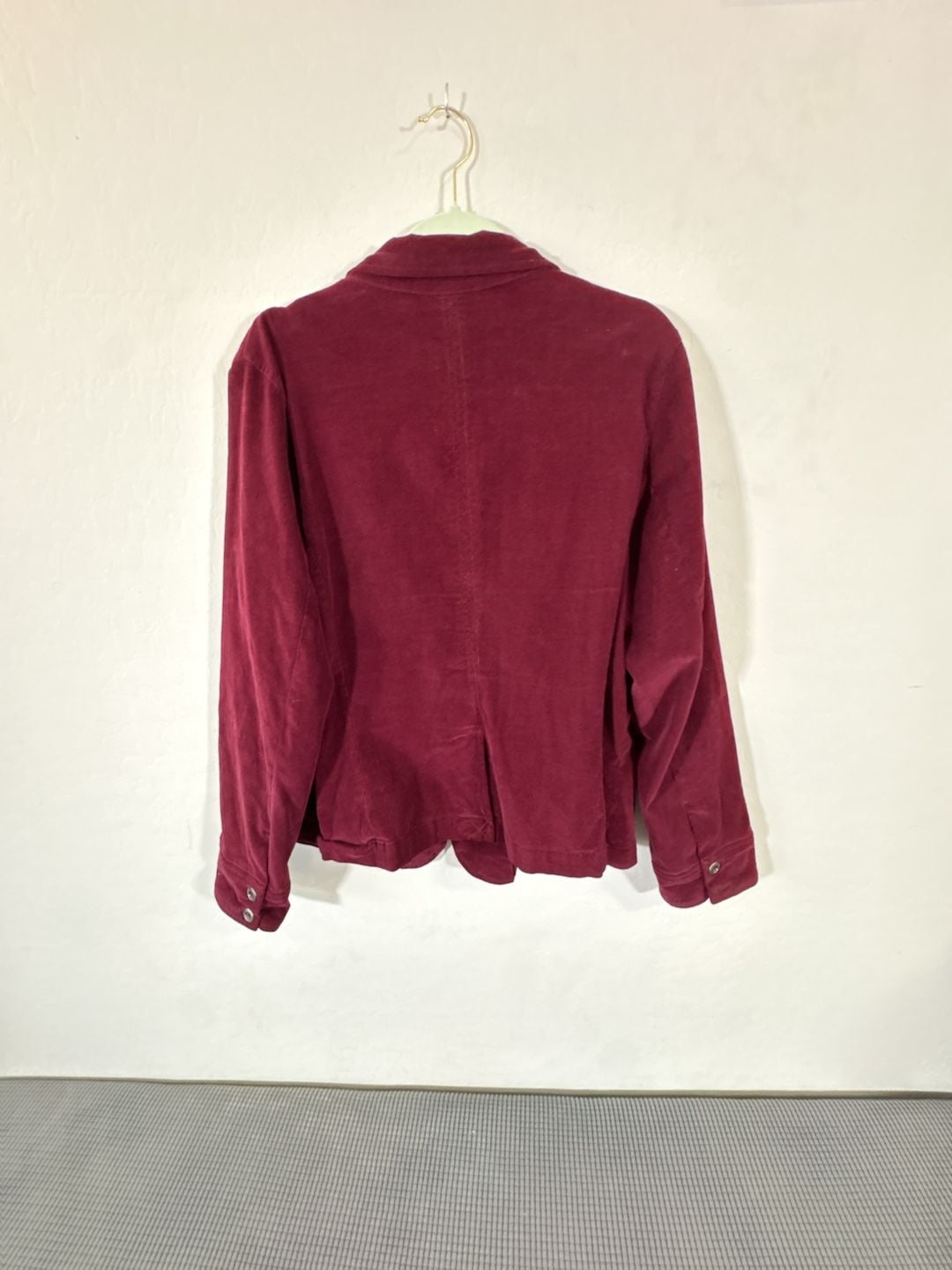 Lane Bryant Women's Maroon Corduroy Blazer Jacket Size 20 3