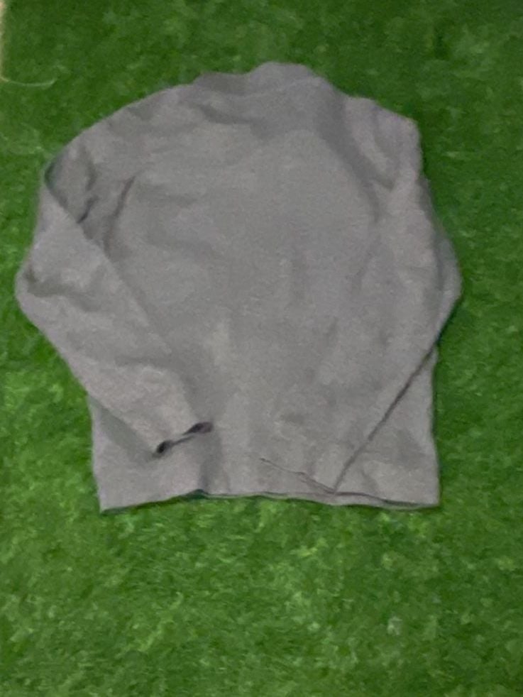 Banana Republic Gray Long Sleeve Mock Neck Snap Button Pullover Sweater with Chest Pocket 4