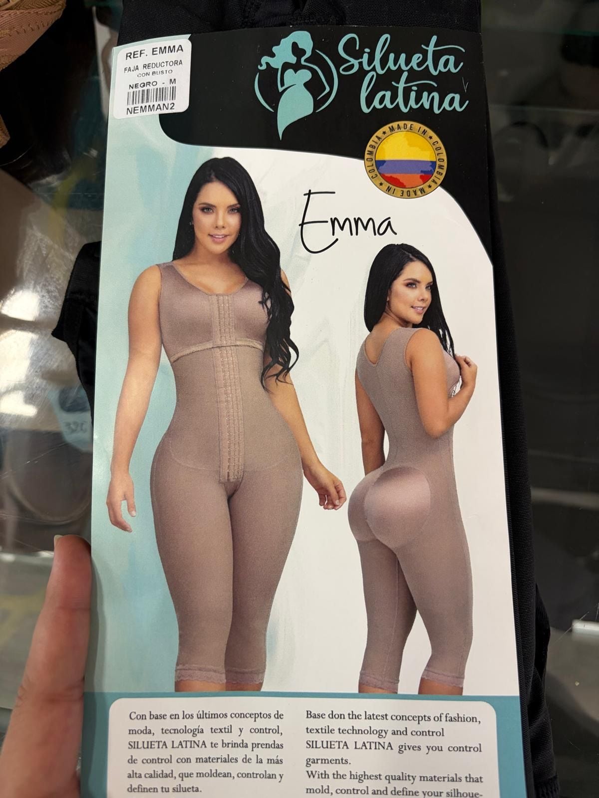 M size Silueta Latina Emma Faja Reductora Con Busto Shapewear Bodysuit 1