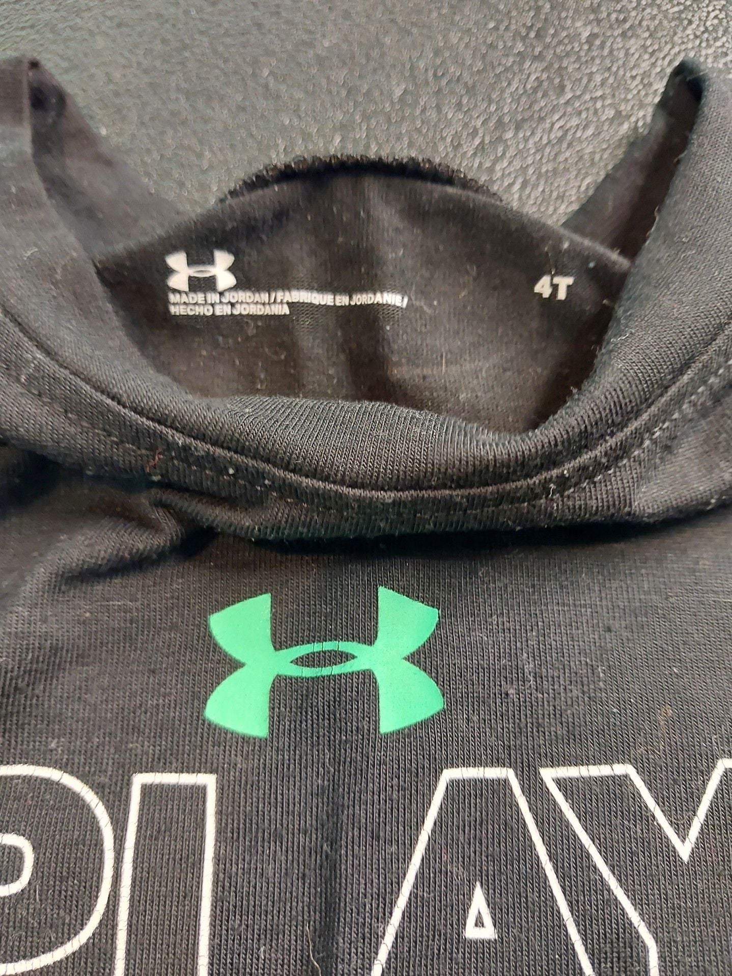 Under Armour Play Like A Beast Short Sleeve Graphic T-Shirt Black Boys 4T 5