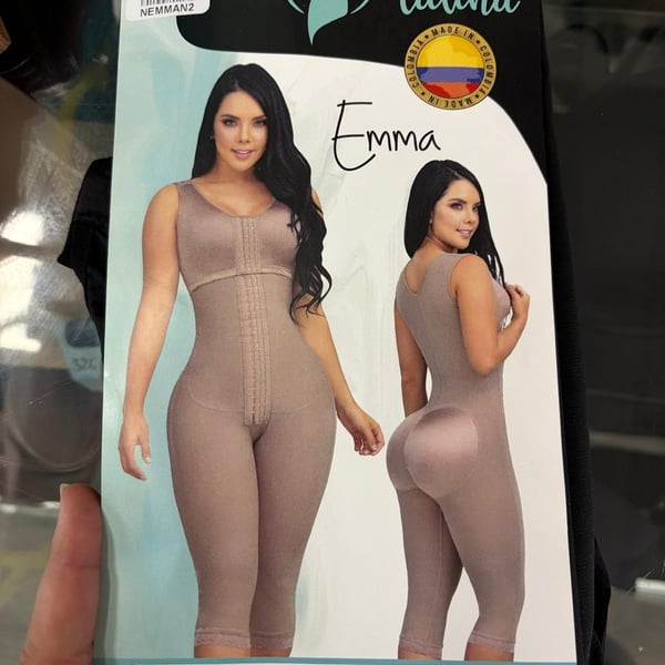 2 X-Large Size Silueta Latina Ref. Emma Faja Reductora Con Busto