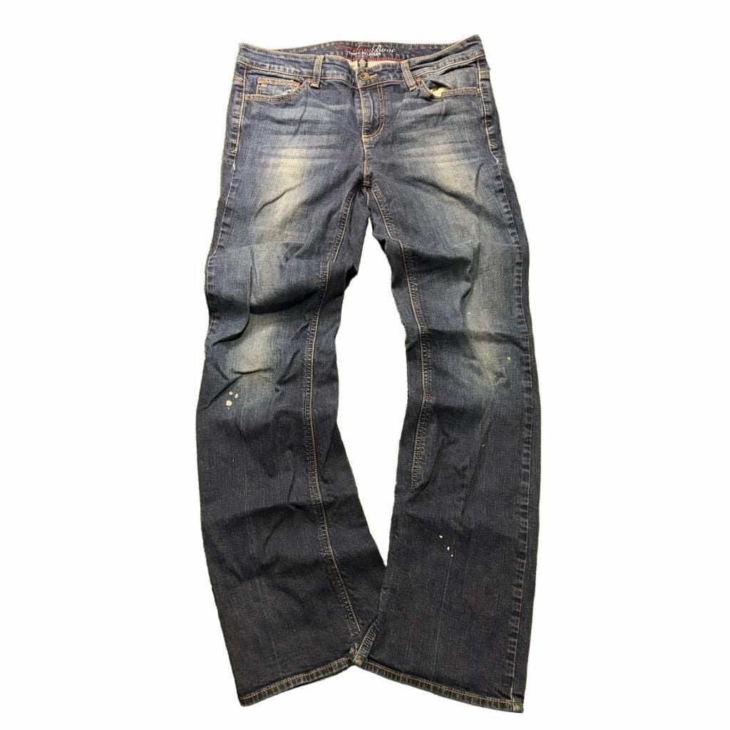 Tommy Hilfiger Freedom Boot Cut Jeans Women's Size 12L Blue Denim Flared 2
