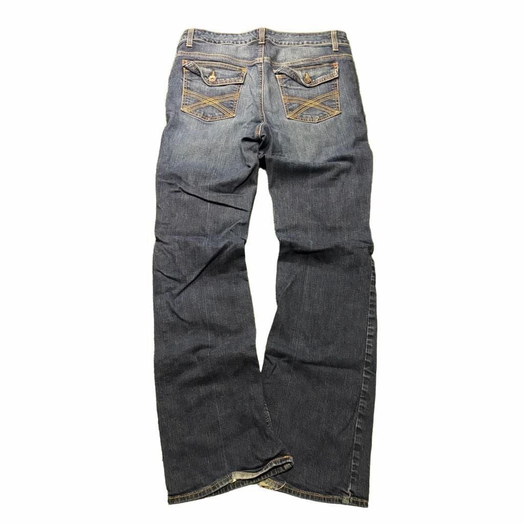 Tommy Hilfiger Freedom Boot Cut Jeans Women's Size 12L Blue Denim Flared 6