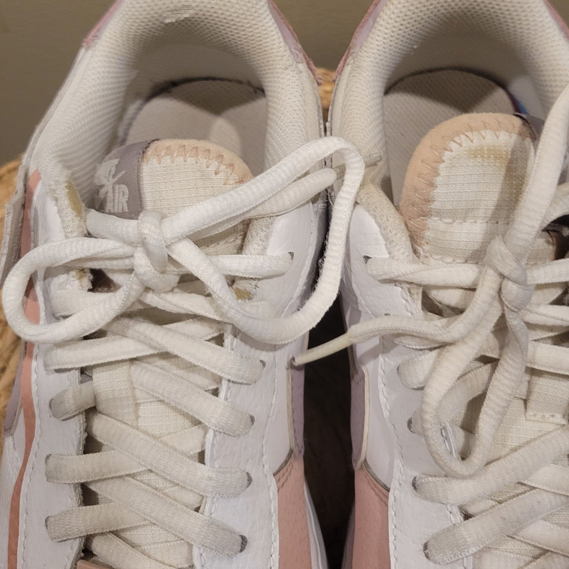 Nike Women's Air Force 1 Shadow White Pink Oxford,Size 8,Pre-owned  7