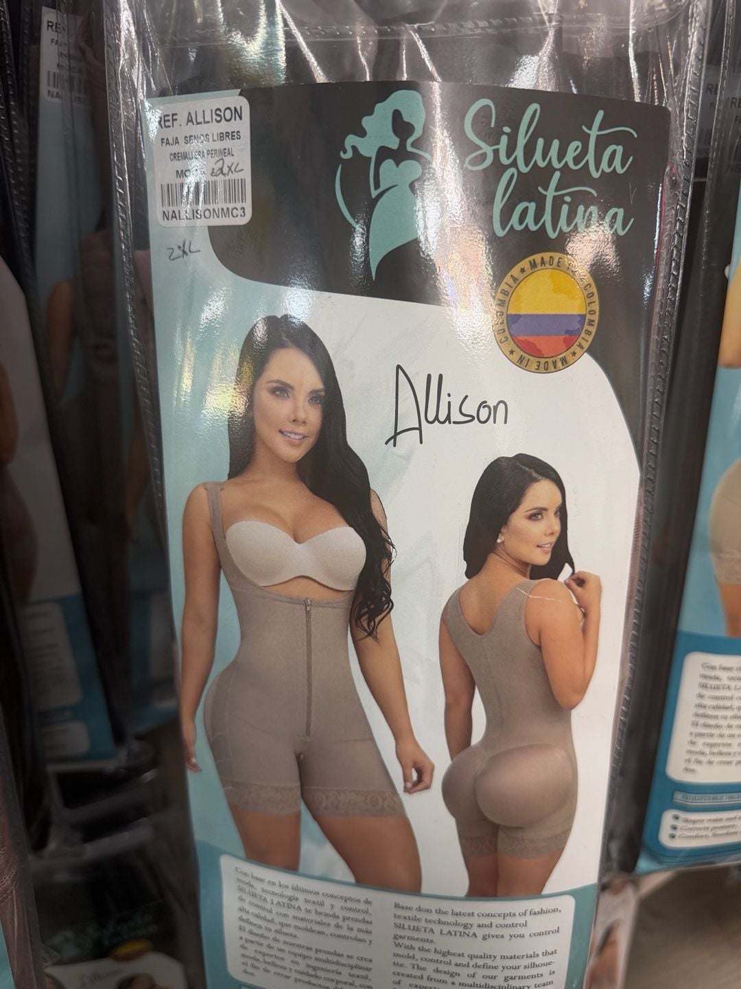Large Silueta Latina Allison Faja Senos Libres Cremallera Perineal Body Shaper 1