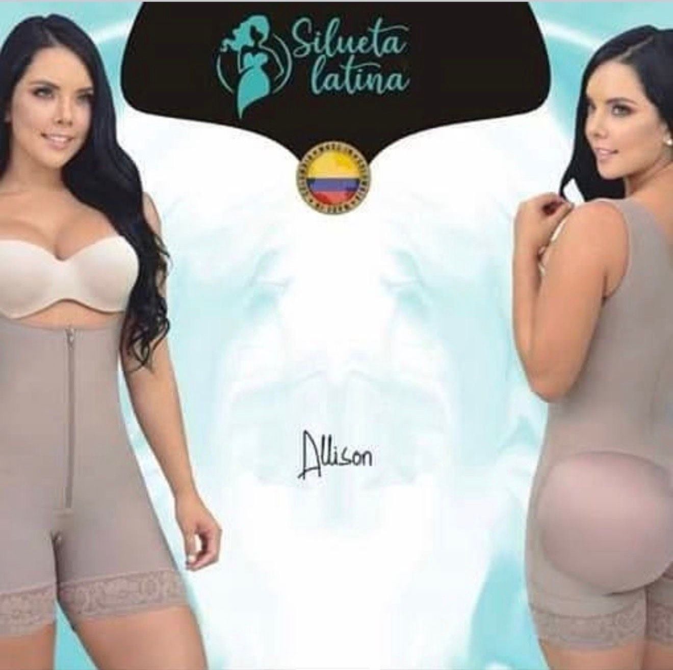 Large Silueta Latina Allison Faja Senos Libres Cremallera Perineal Body Shaper 2