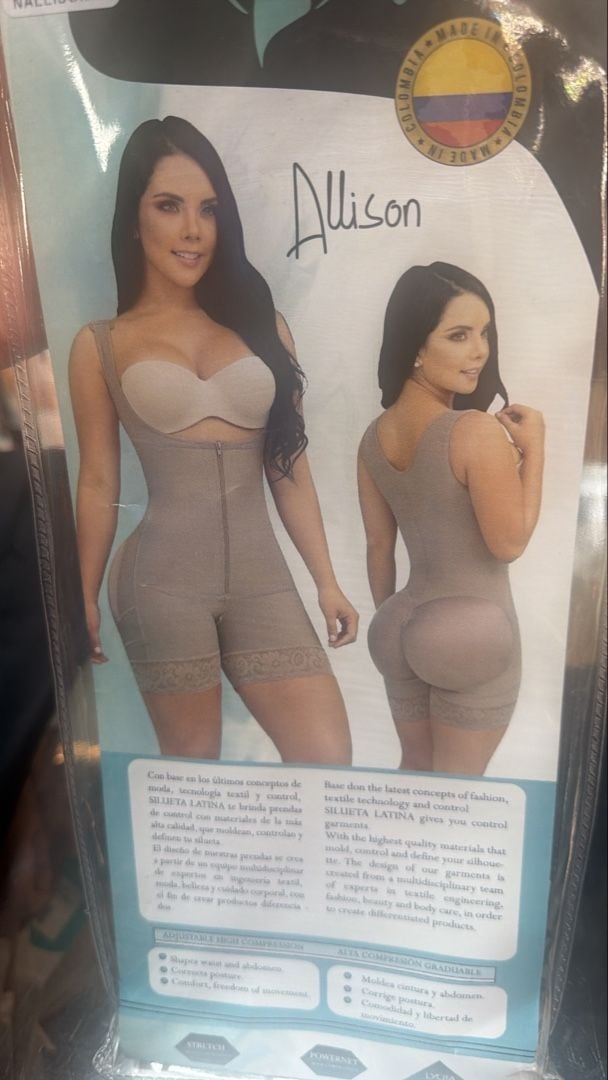 Large Silueta Latina Allison Faja Senos Libres Cremallera Perineal Body Shaper 3