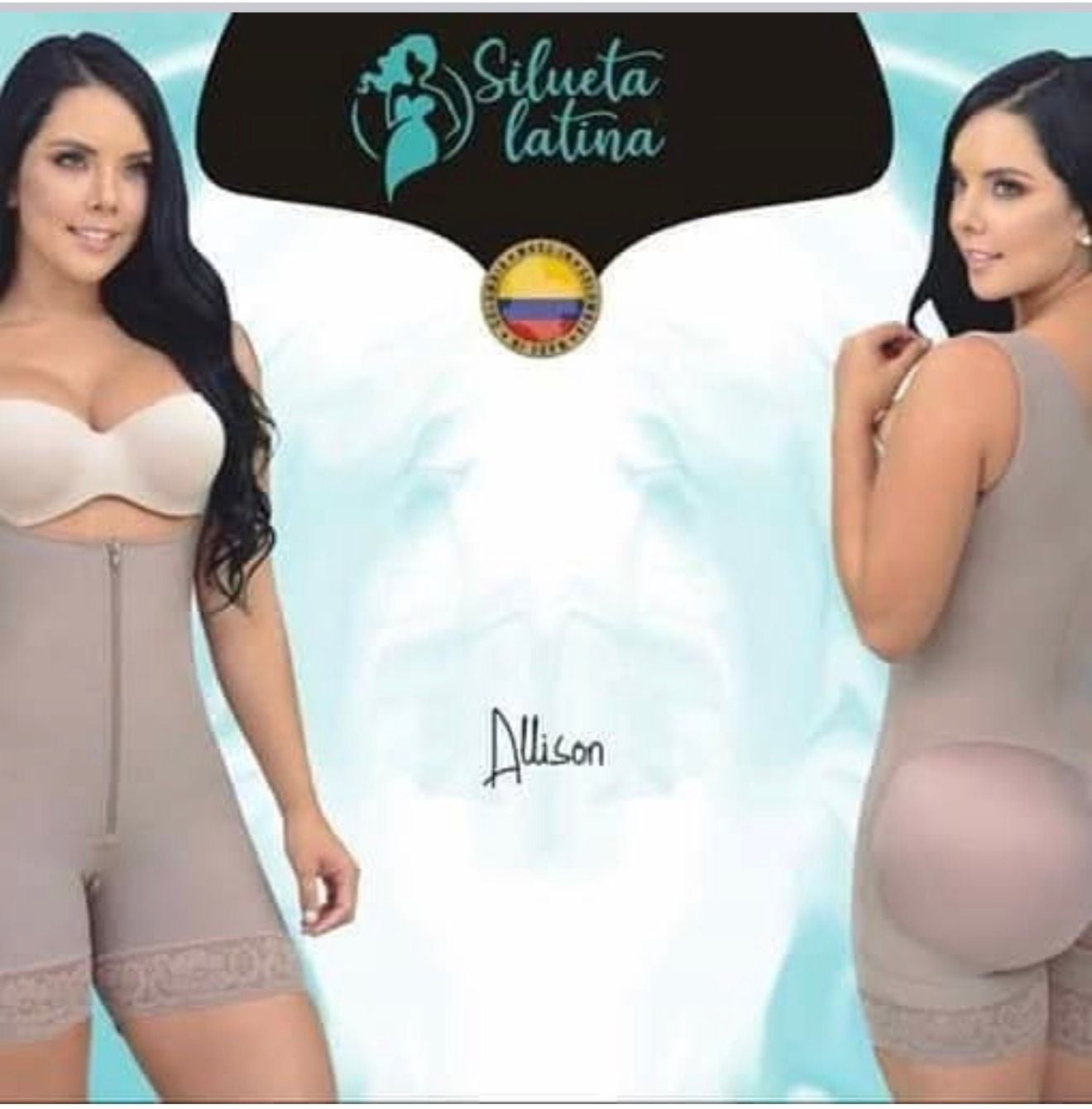 Large Silueta Latina Allison Faja Senos Libres Cremallera Perineal Body Shaper 4